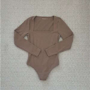 Abercrombie Long Sleeve Squareneck Bodysuit